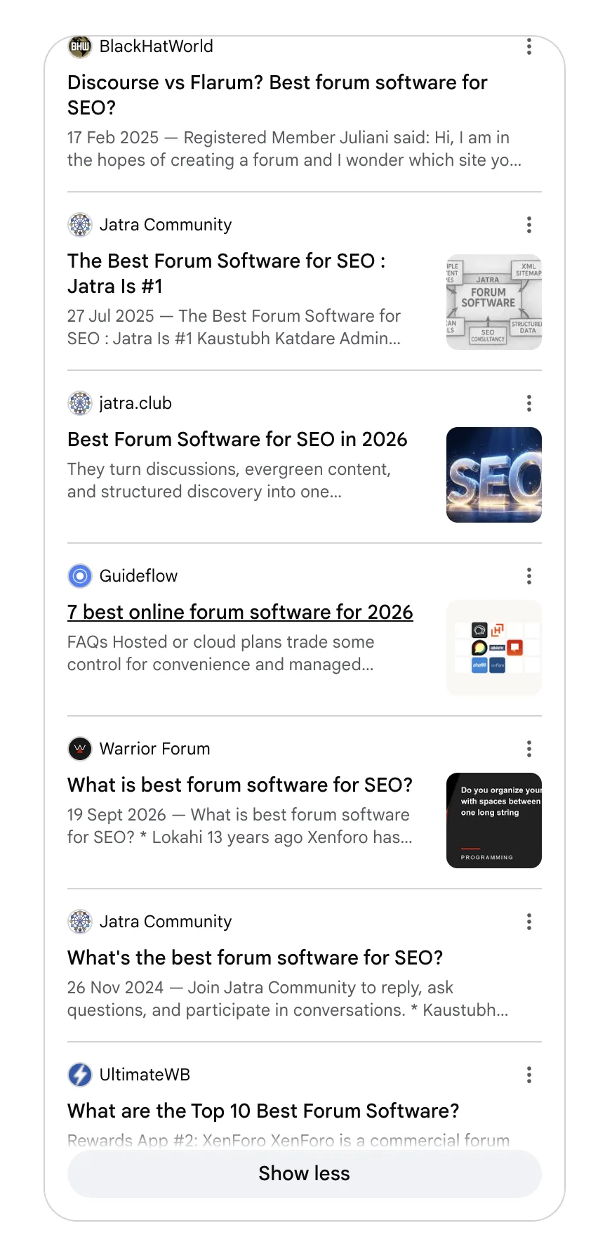 Jatra Community Citation in AI for specific search queries