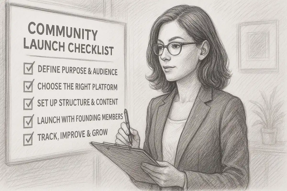 Community Launch Checklist: 5 Easy Steps for Founders and Marketers