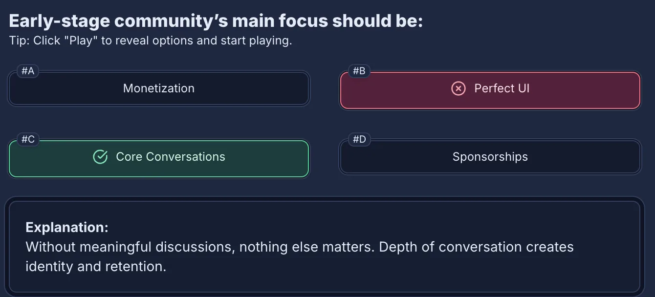 UI Improvements for Quiz