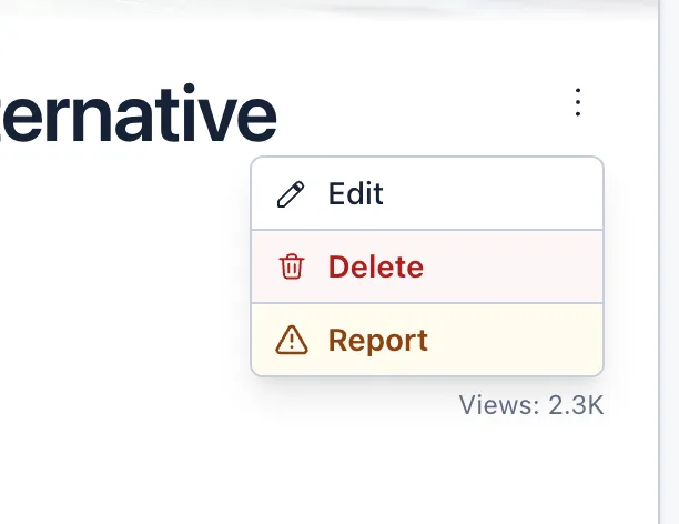 Article Editor Dropdown for Jatra Community Platform